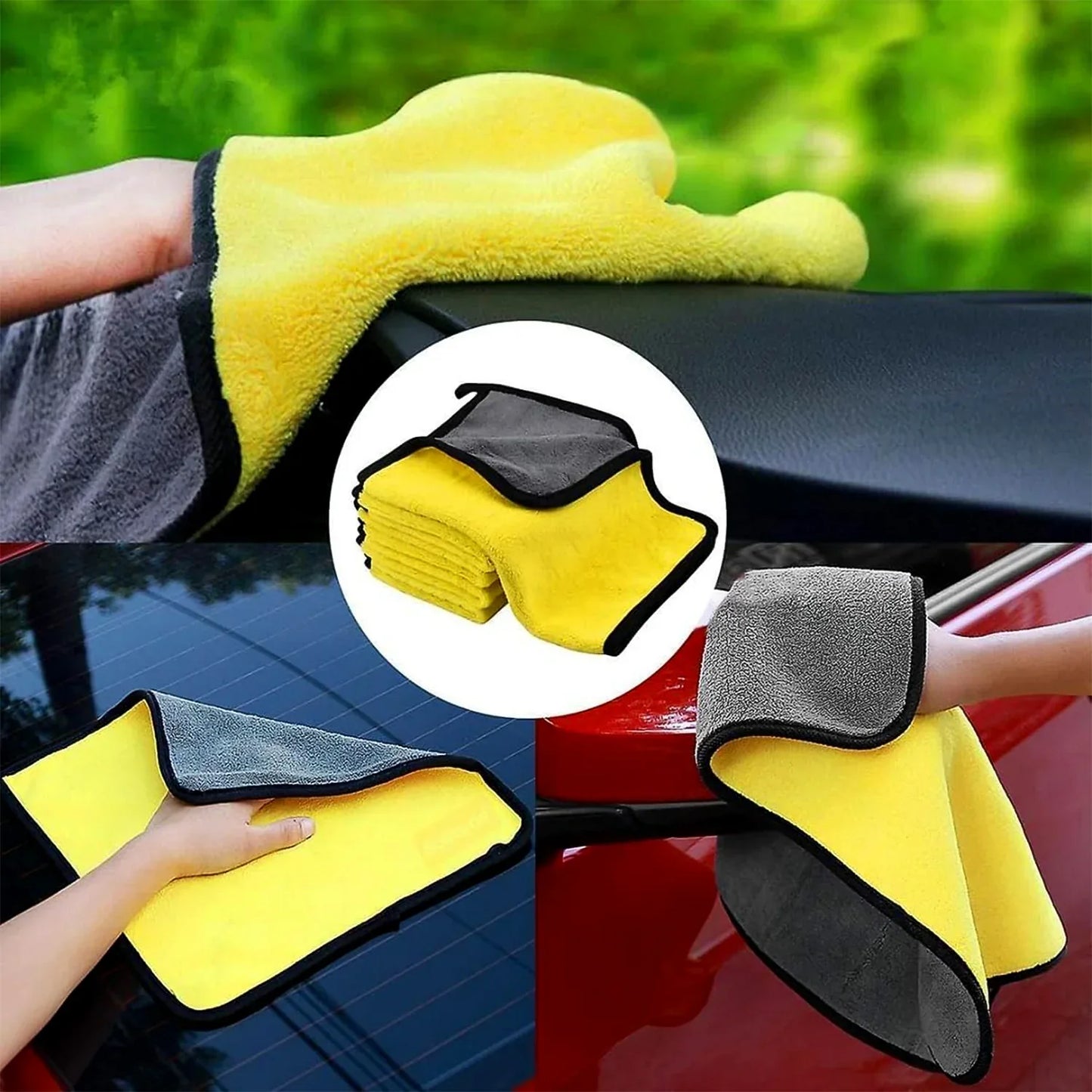 Premium Microfiber Cleaning Cloth Towel (40x30 Cm 1 Pc) - warehousetech13