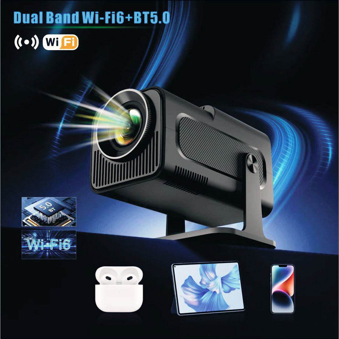 TecSox PANTHER Projector | 180 Rotatable | 4K Support | Auto Horizontal Keystone | Android 11.0 - warehousetech13