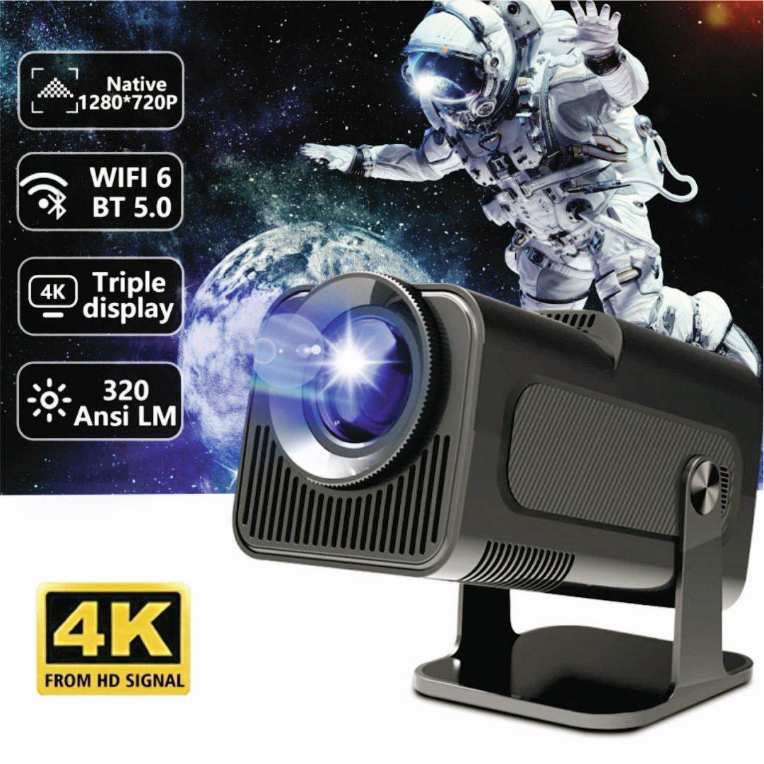 TecSox PANTHER Projector | 180 Rotatable | 4K Support | Auto Horizontal Keystone | Android 11.0 - warehousetech13