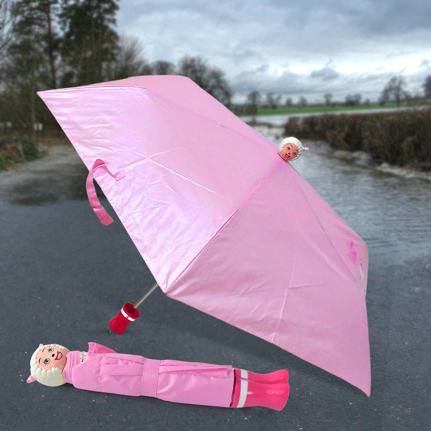 Cartoon Shape Umbrella Summer Sun Protection (1 Pc Mix Design Color) - warehousetech13
