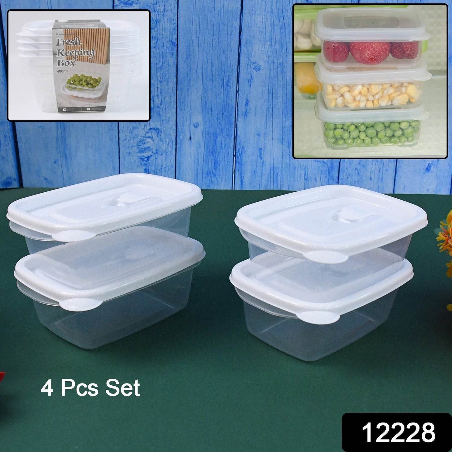 Food Storage Containers-microwave (4 Pc400ml) - warehousetech13