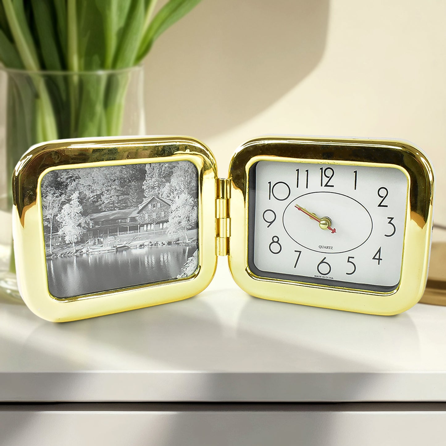Portable Foldable Desk Clock Space-saving And Stylish (1 Pc) - warehousetech13