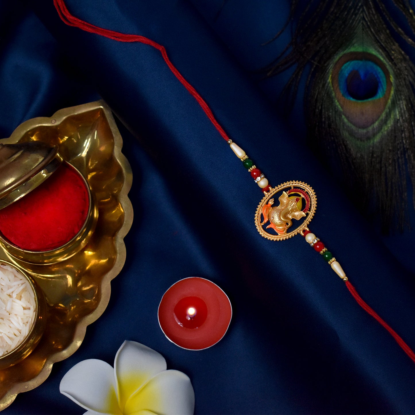 Ganesha Designer Rakhi - warehousetech13