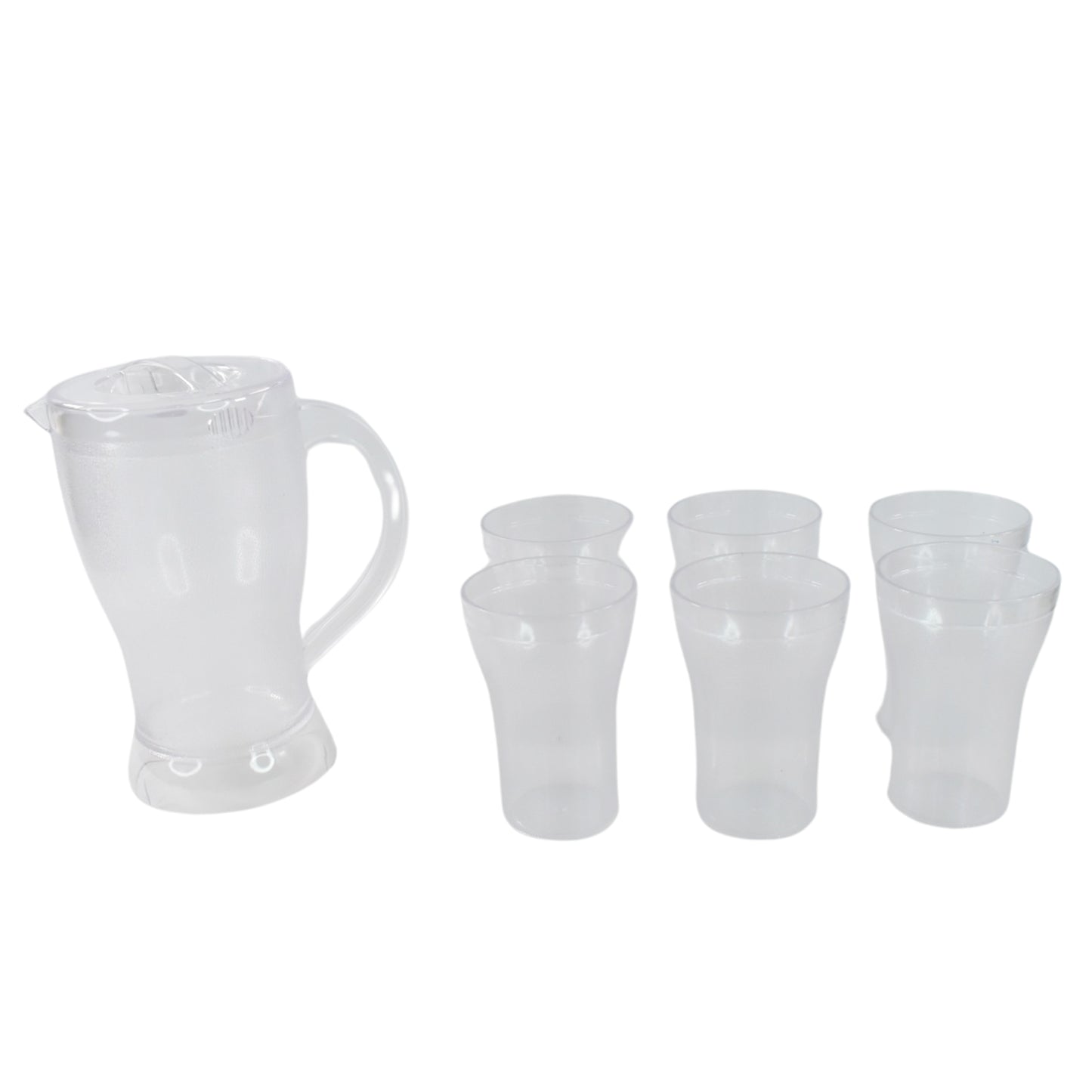 Unbreakable Lemon Jug Set With 6 Glasses - warehousetech13