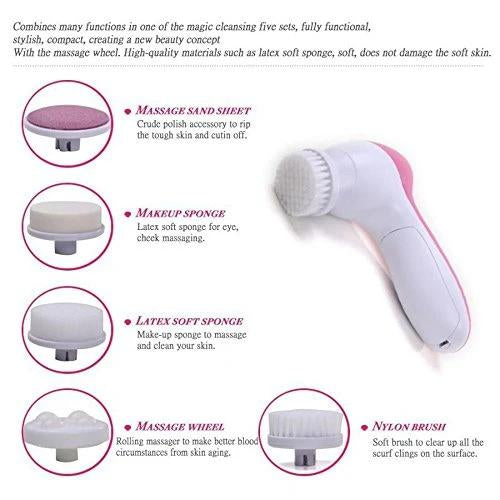 5-in-1 Smoothing Body Facial Massager (Pink) - warehousetech13