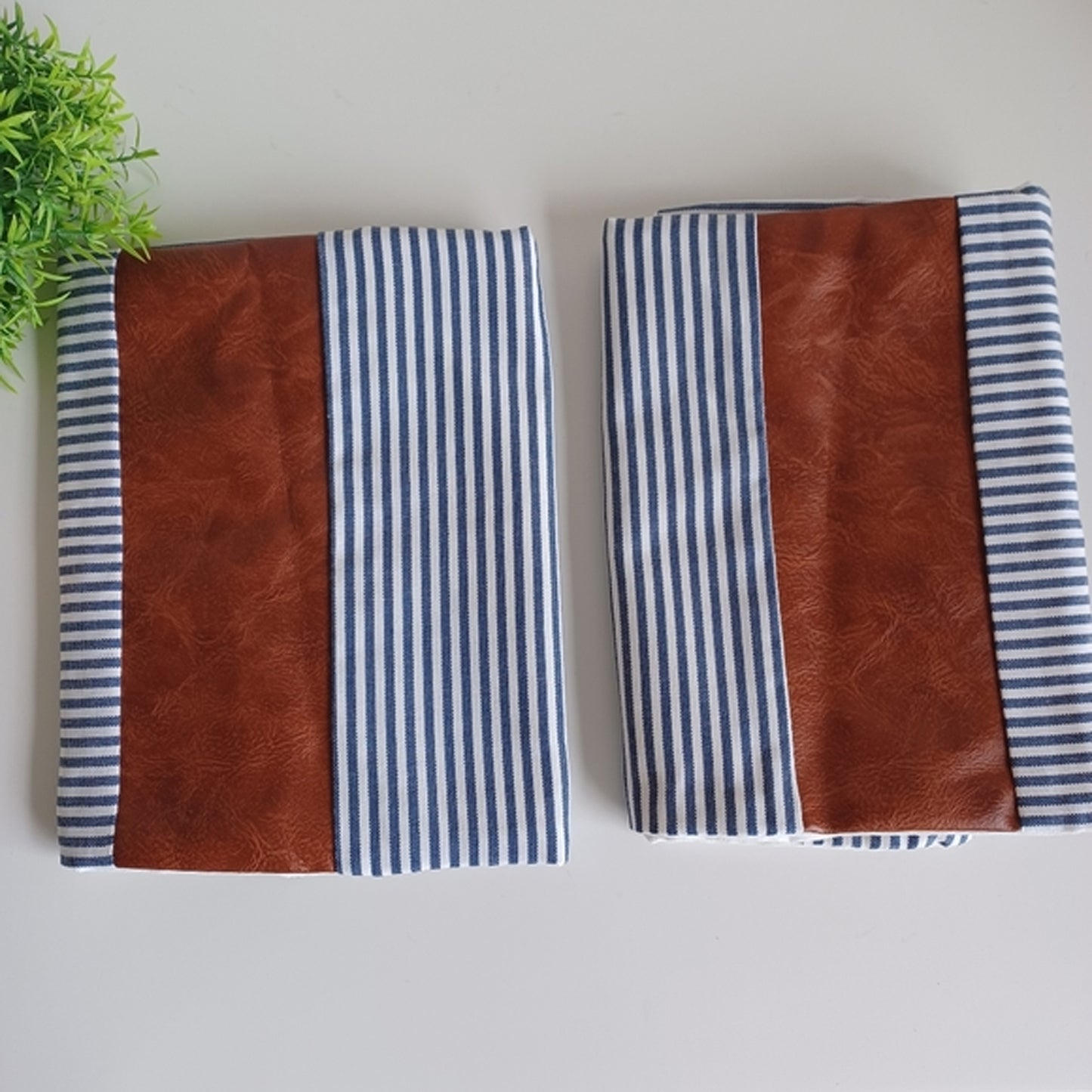 Pillow Covers Leather Cotton Cushion Covers (16 16 Inch 1 Pair 2 Pc) - warehousetech13
