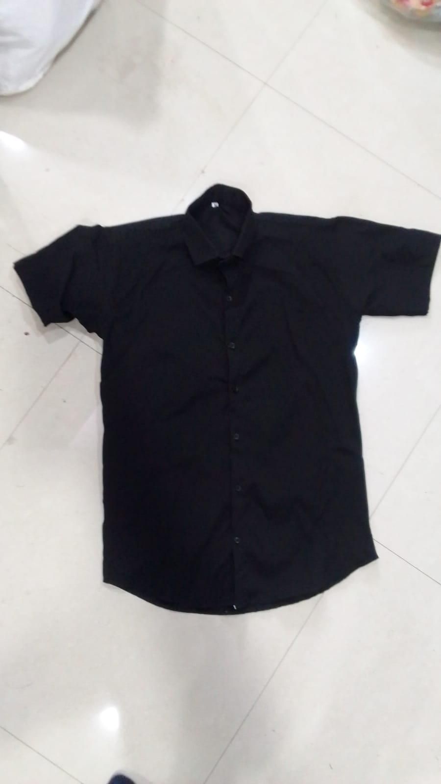 Men's Regular Fit Half Sleeves Solid Satin Formal Shirt - warehousetech13