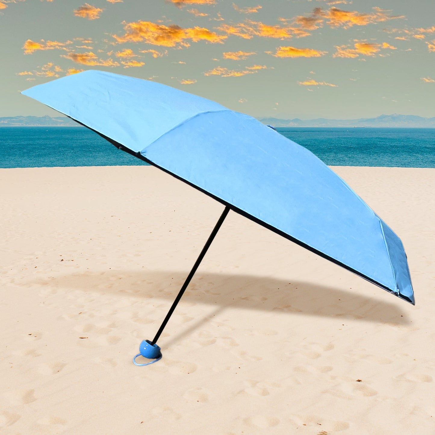 5 Fold Manual Open Umbrella With Capsule Case (1 Pc) - warehousetech13