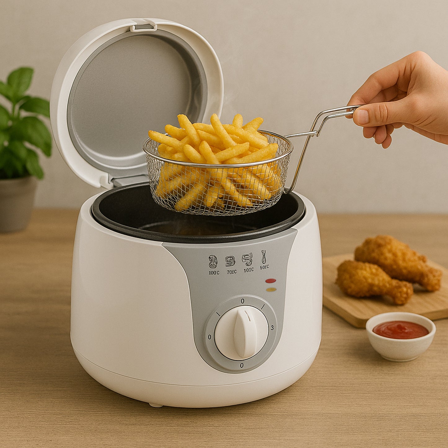 Orbit Adjustable Electric Deep Fryer - 1200w - warehousetech13