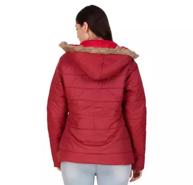Women's Solid Fluffy/ Puff Jackets - warehousetech13