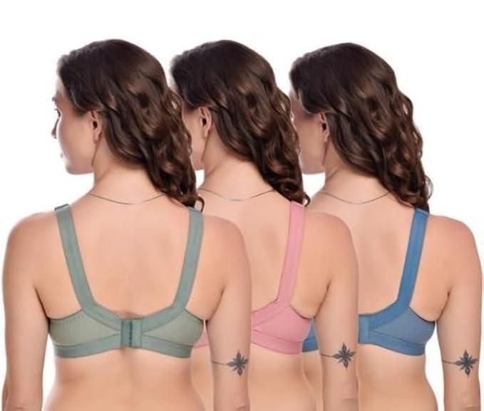 Full Coverage Non Padded Bra Pack of 3 - warehousetech13