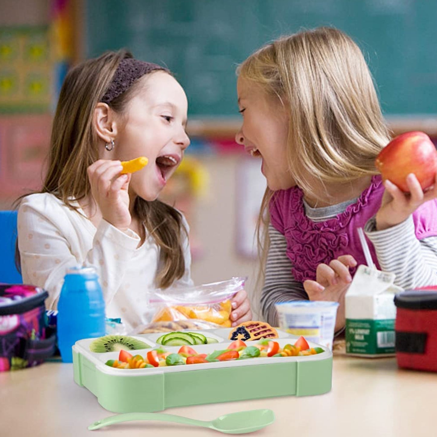 Lunch Box 4 Compartment With Leak Proof Lunch Box For School Office Use - warehousetech13
