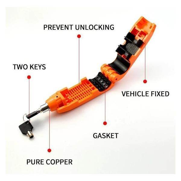 Heavy Duty Bike Brake Lock - Locking System By Holding Handle Bar With Brake Lever - warehousetech13