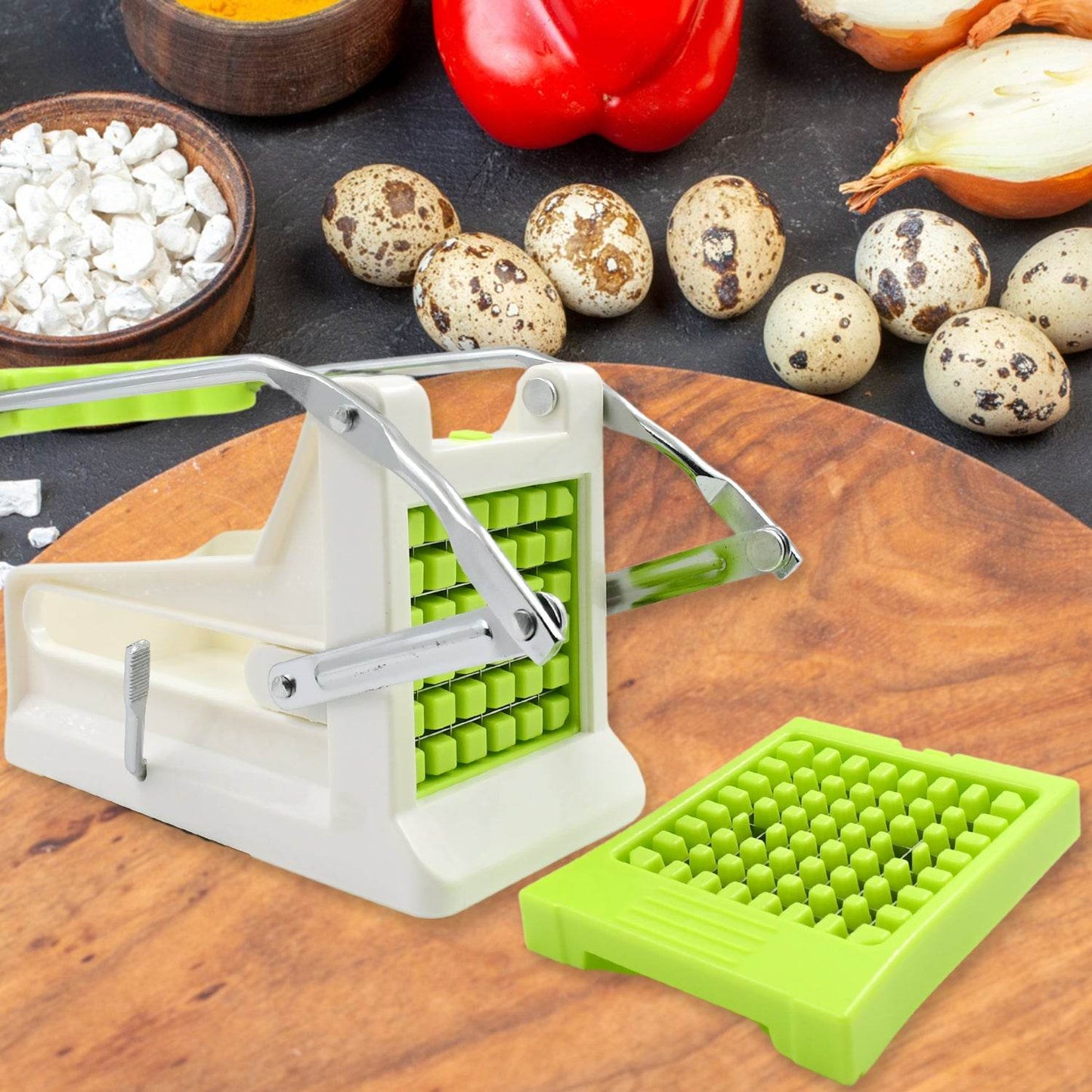 French Fry Cutter Great With Vegetables Potato Fries Cutter Professional Vegetable Cutter - warehousetech13