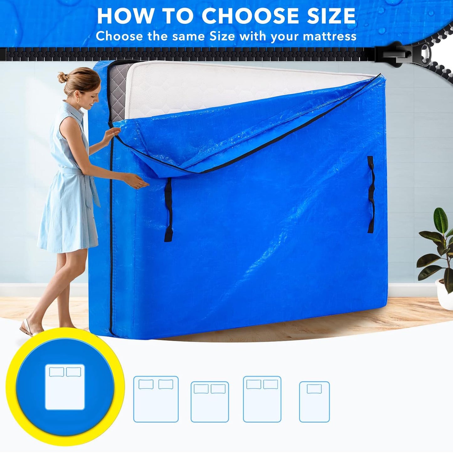 Mattress Bags Cover (236136 Cm 1 Pc) - warehousetech13