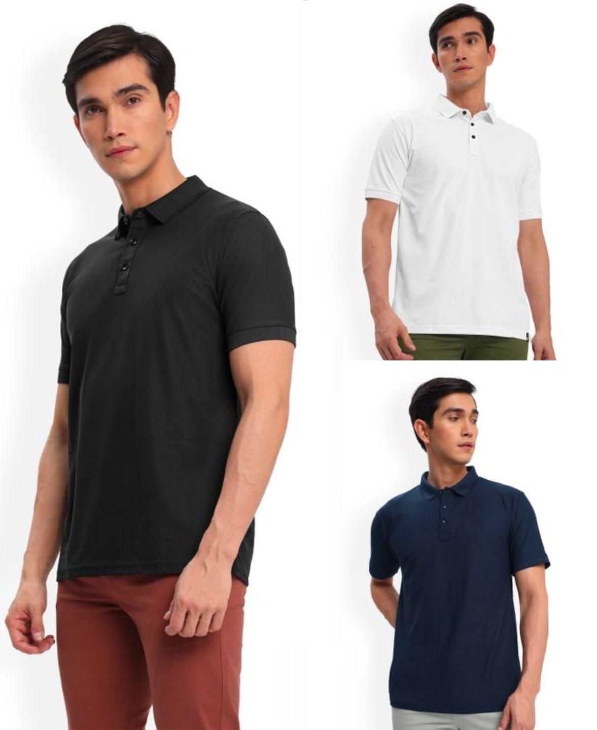 Poly Cotton Solid Half Sleeves Mens Polo T-shirt (Pack of 3) - warehousetech13
