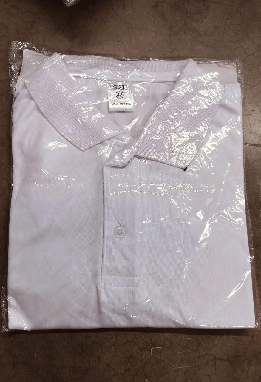 Poly Cotton Solid Half Sleeves Mens Polo T-shirt (Pack of 3) - warehousetech13
