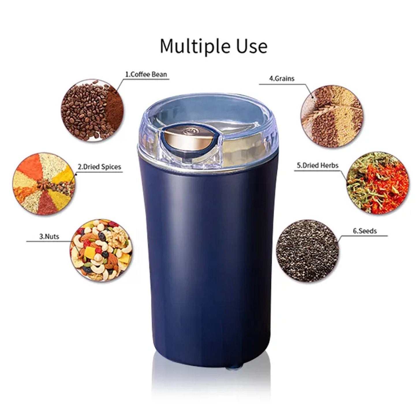 Mini Mixer Small Blander Power Full Mini Grinder Electric Coffee Bean Grinder - warehousetech13