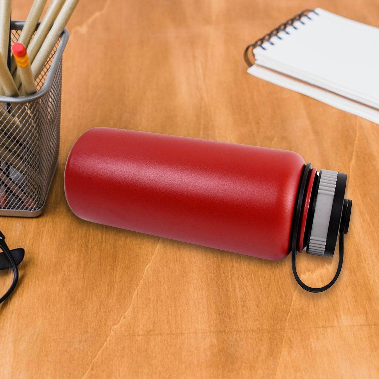 Stainless Steel Double Wall Vacuum-insulated Drink Water Bottle (1000 Ml Mix Color) - warehousetech13