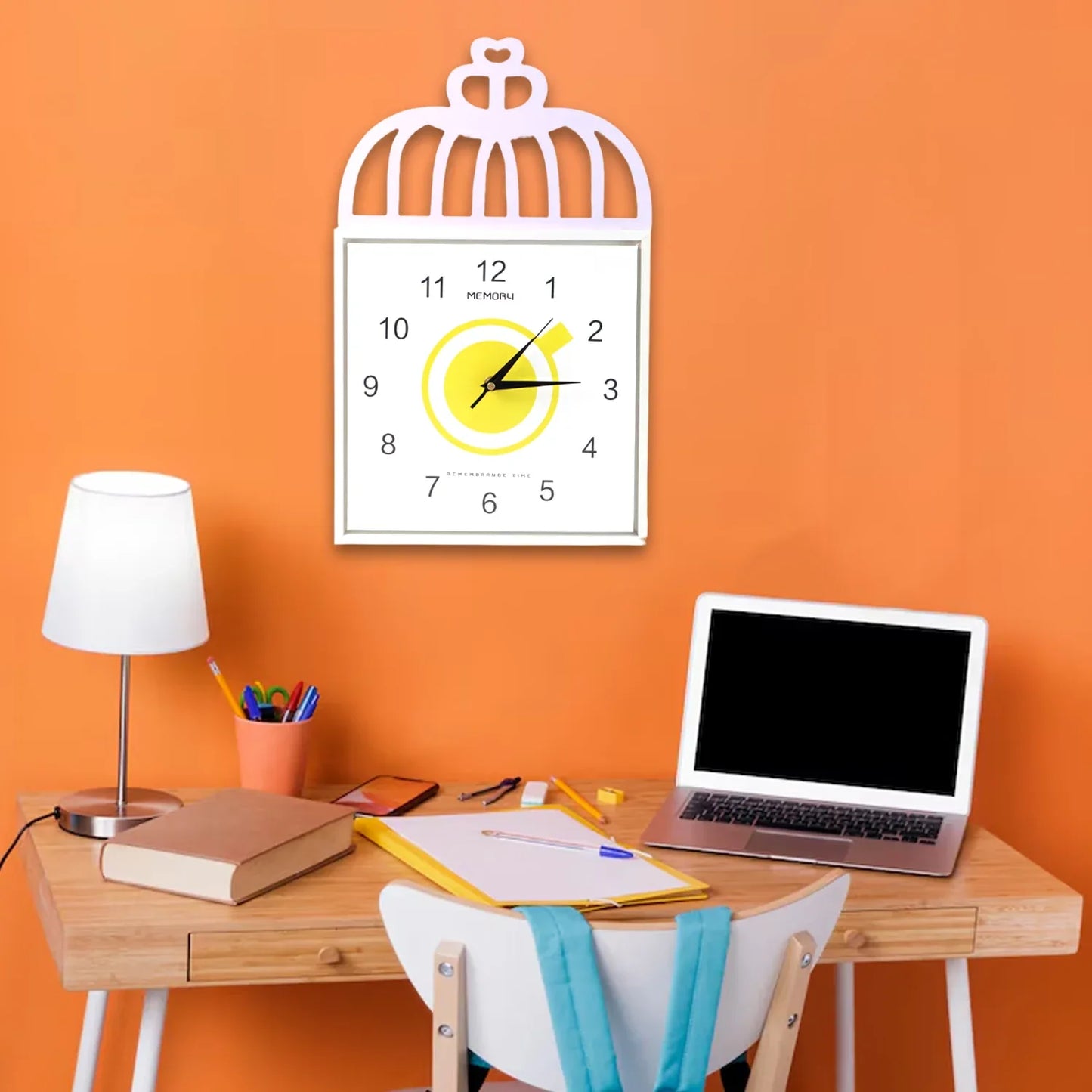Decorative Square Wall Clock Battery Operated 1 Pc - warehousetech13