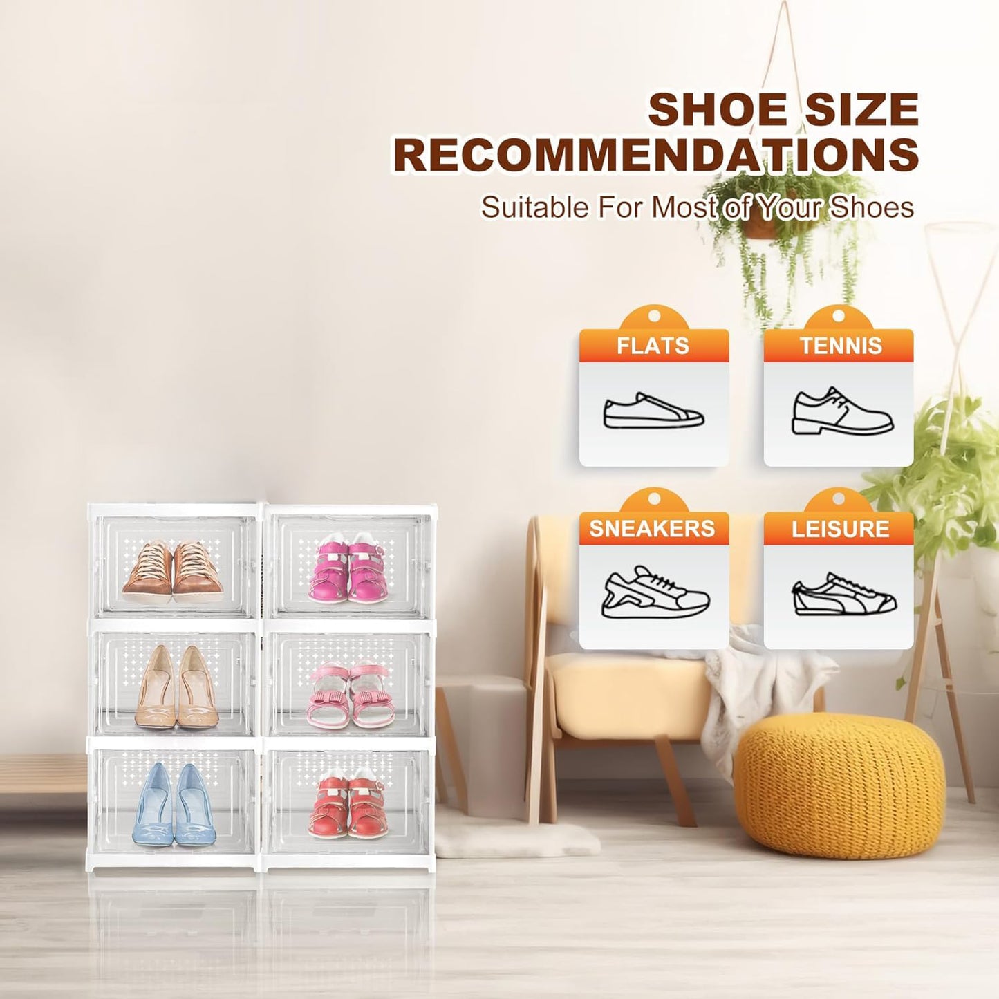 Stackable Multifunctional Storage For Clothes Foldable Drawer Shelf Basket Utility Cart Rack Storage Organizer Cart For Kitchen Pantry Closet Bedroom Bathroom Laundry (3 Layer 1 Pc) - warehousetech13
