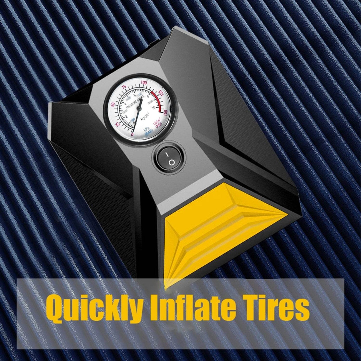 Car Tyre Inflator Rapid Mini Portable Air Compressor Pump - warehousetech13