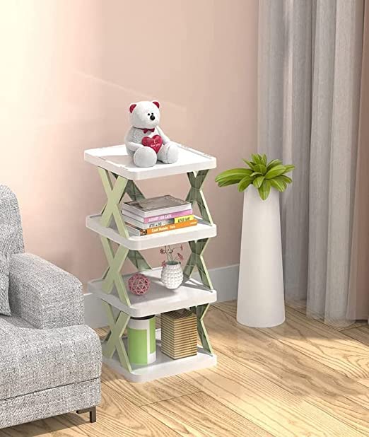 4 Layer Shoes Stand Shoe Tower Rack Suit For Small Spaces Closet Small Entryway Easy Assembly And Stable In Structure Corner Storage Cabinet For Saving Space - warehousetech13