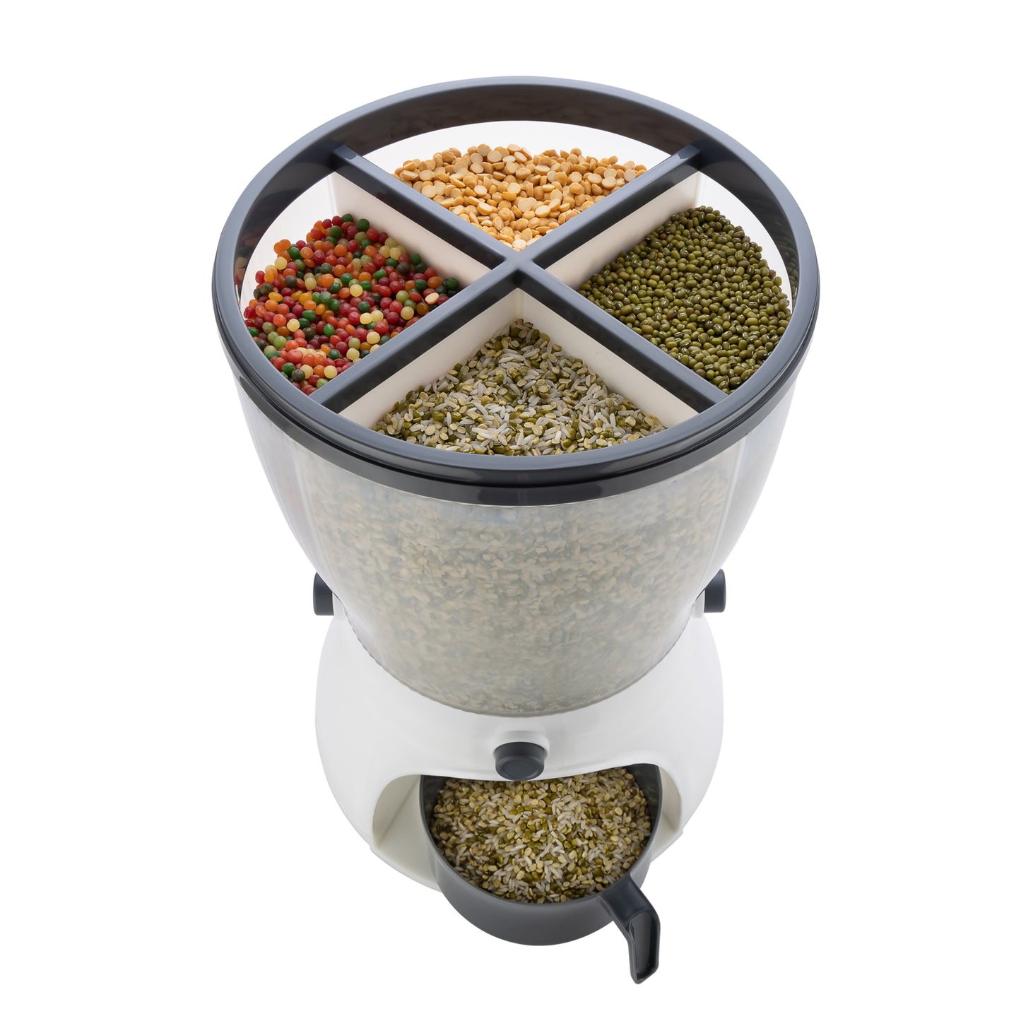 4in1 Rice Dispenser Grain Storage Container Household Cereal Dispenser - warehousetech13