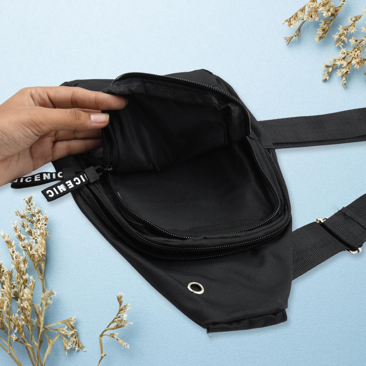 Waterproof Anti Theft Cross-body Fanny Pack Waist Bag Shoulder Bags Chest Men Casual Fashion Usb Charging Earphone Hook Sling Travel Bag (1 Pc) - warehousetech13