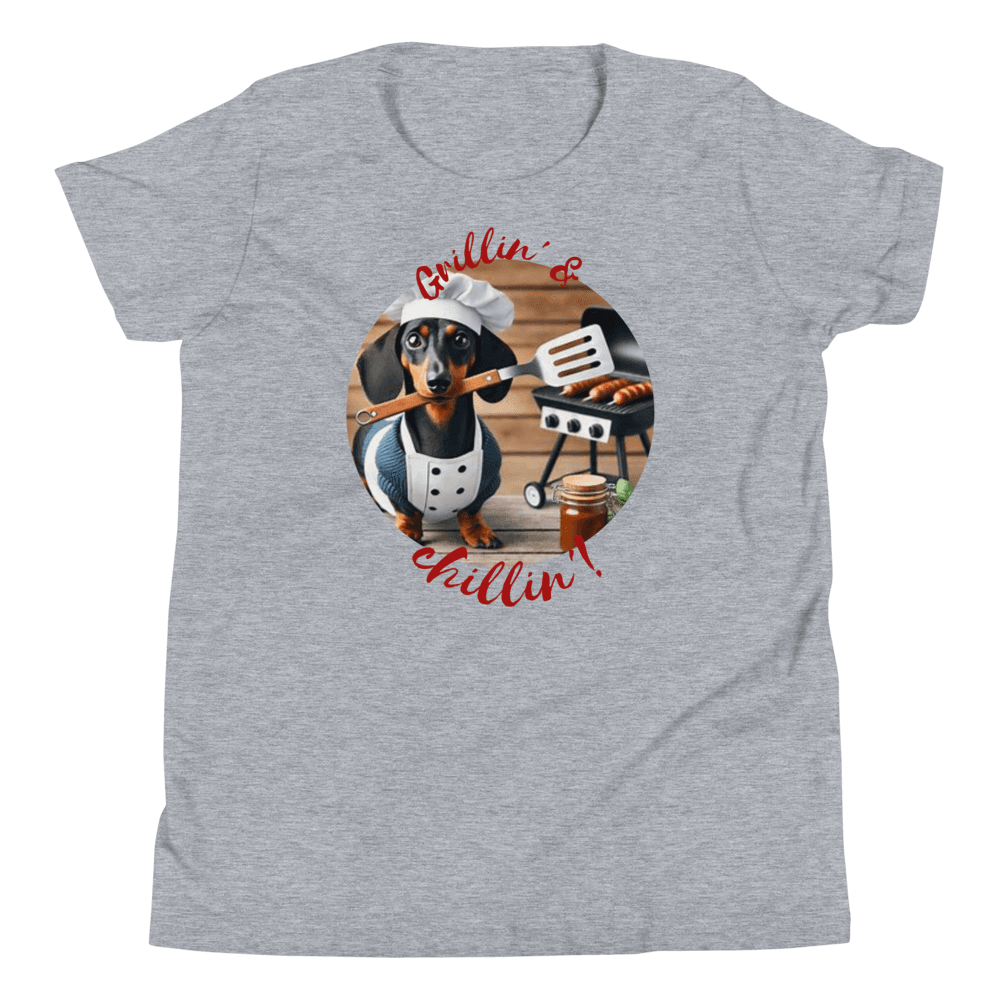 Chef Dachshund Youth T-Shirt - warehousetech13