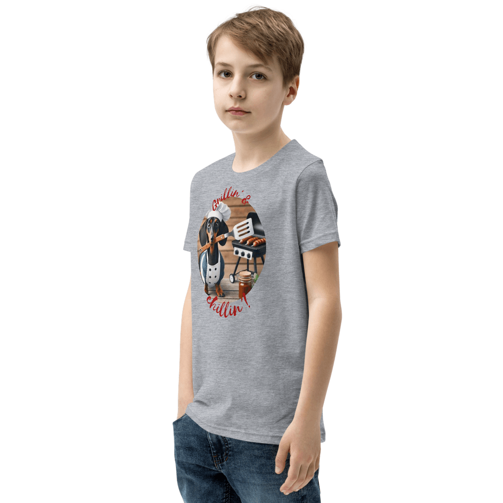 Chef Dachshund Youth T-Shirt - warehousetech13
