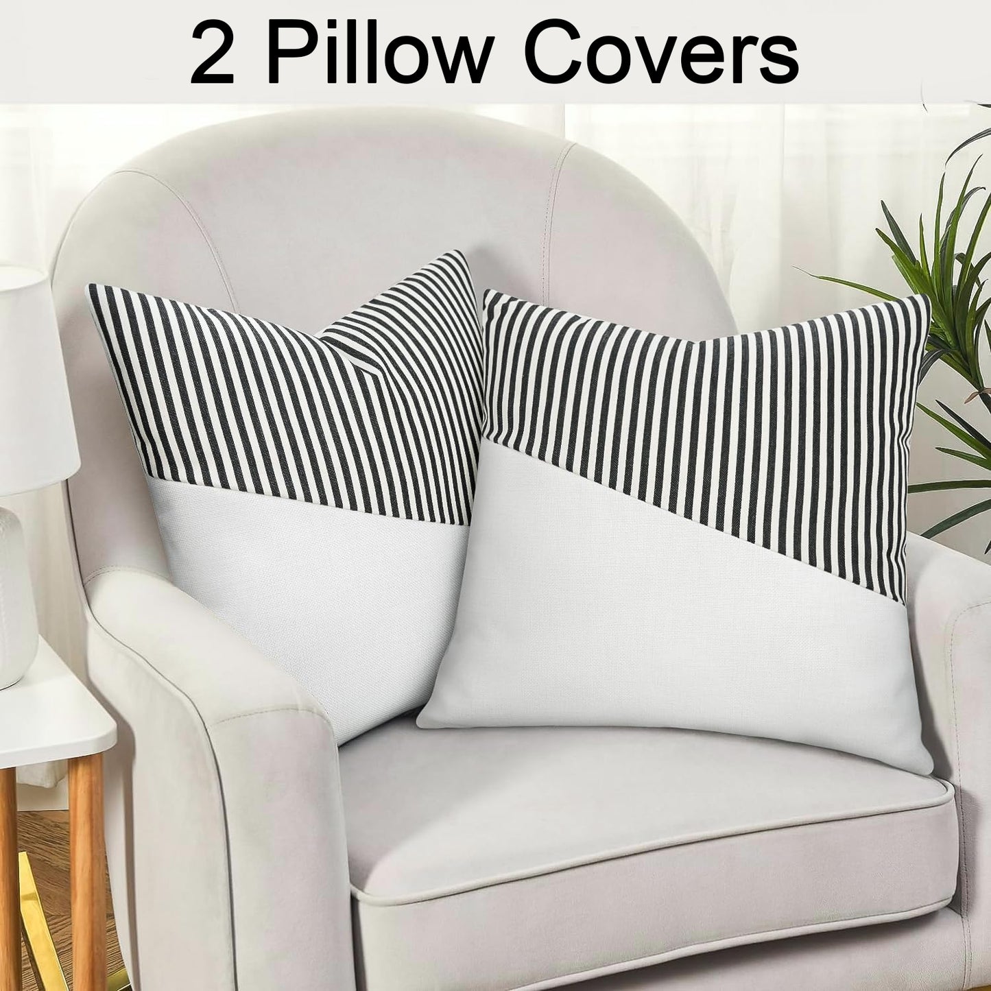 Decorative Pillow Covers Cushion Cases Soft Cotton (26 26 Inch 1 Pair 2 Pc) - warehousetech13