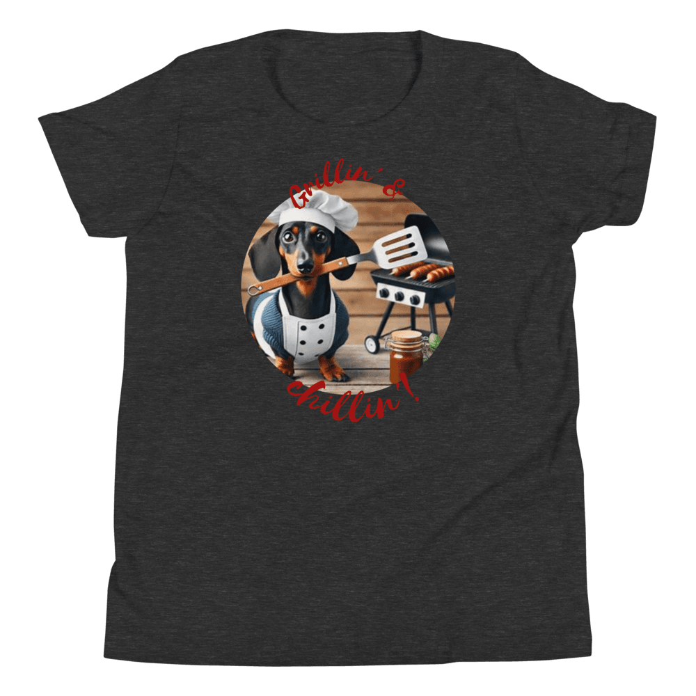 Chef Dachshund Youth T-Shirt - warehousetech13