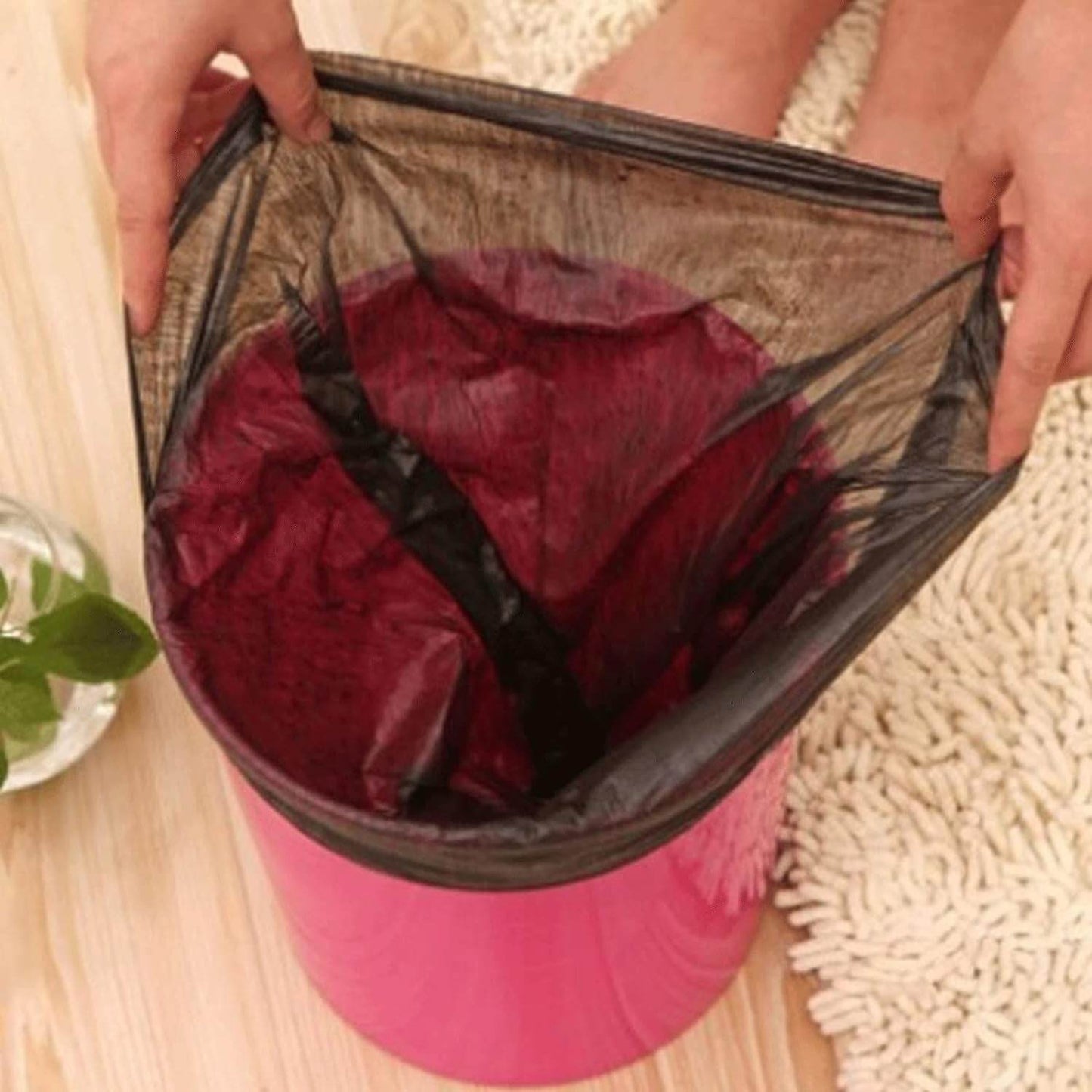 Black Garbage Bags Dustbin Bags Trash Bags 45x50cm (1pc) - warehousetech13