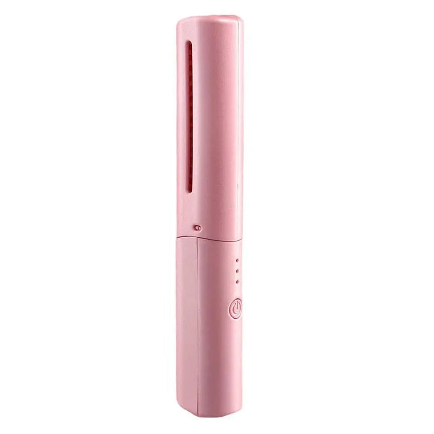 Rechargeable Mini Hair Straightener Travel Portable Usb Charging Cordless Hair Straightener Bursh Three Temperature Adjustments Flat Iron Comb (1 Pc) - warehousetech13