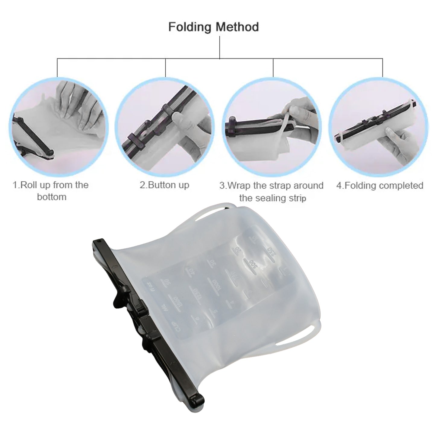 Reusable Silicone Food Storage Bag Set Leakproof Lock Reusable Flat Bottom Freezer Bags Sandwich Bags Silicone Food Grade Kids Snack Bags Bpa Free Microwave Dishwasher Safe (1 Pc) - warehousetech13