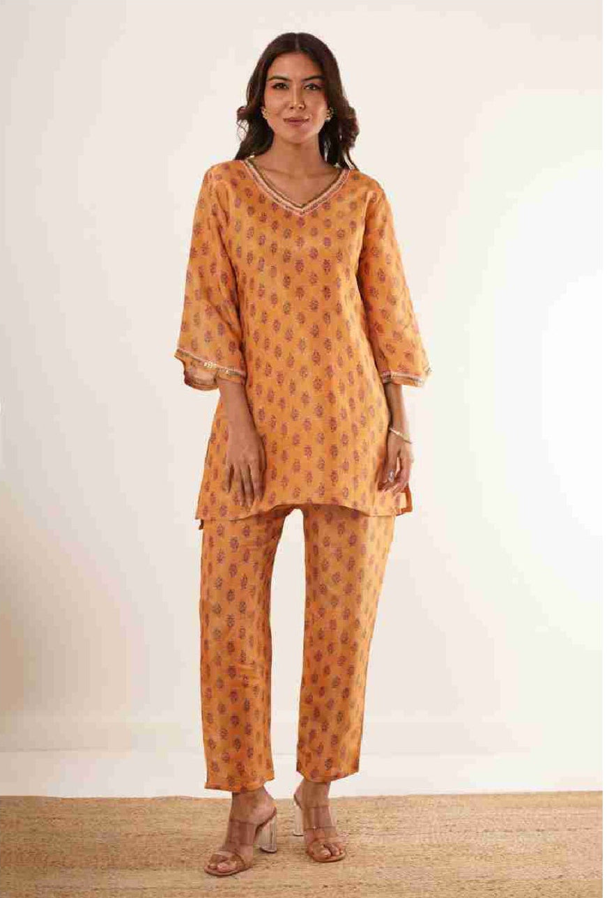 Avani Red Co-Ord Set with Bell Sleeves - warehousetech13