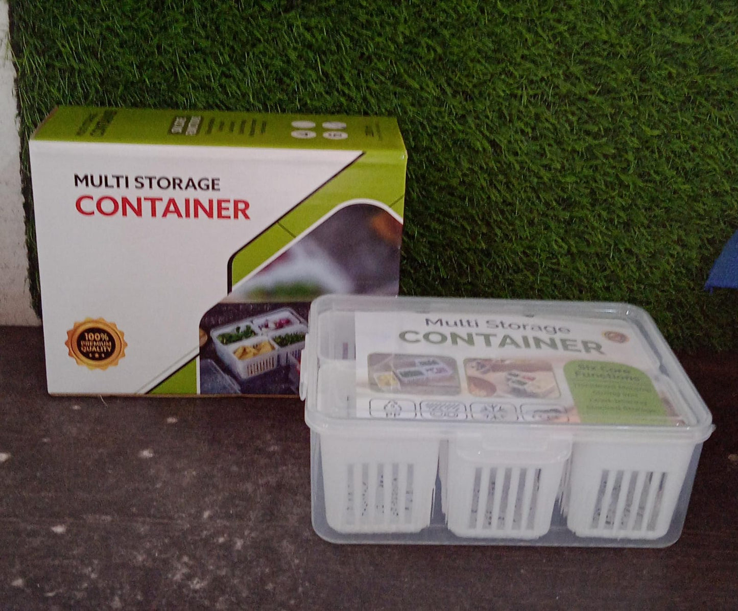 Fridge Storage Boxes Freezer Storage Containers Container For Kitchen Storage Set Storage In Kitchen Vegetable Storage Draining Crisper Refrigerator Food Box (1 Pc) - warehousetech13