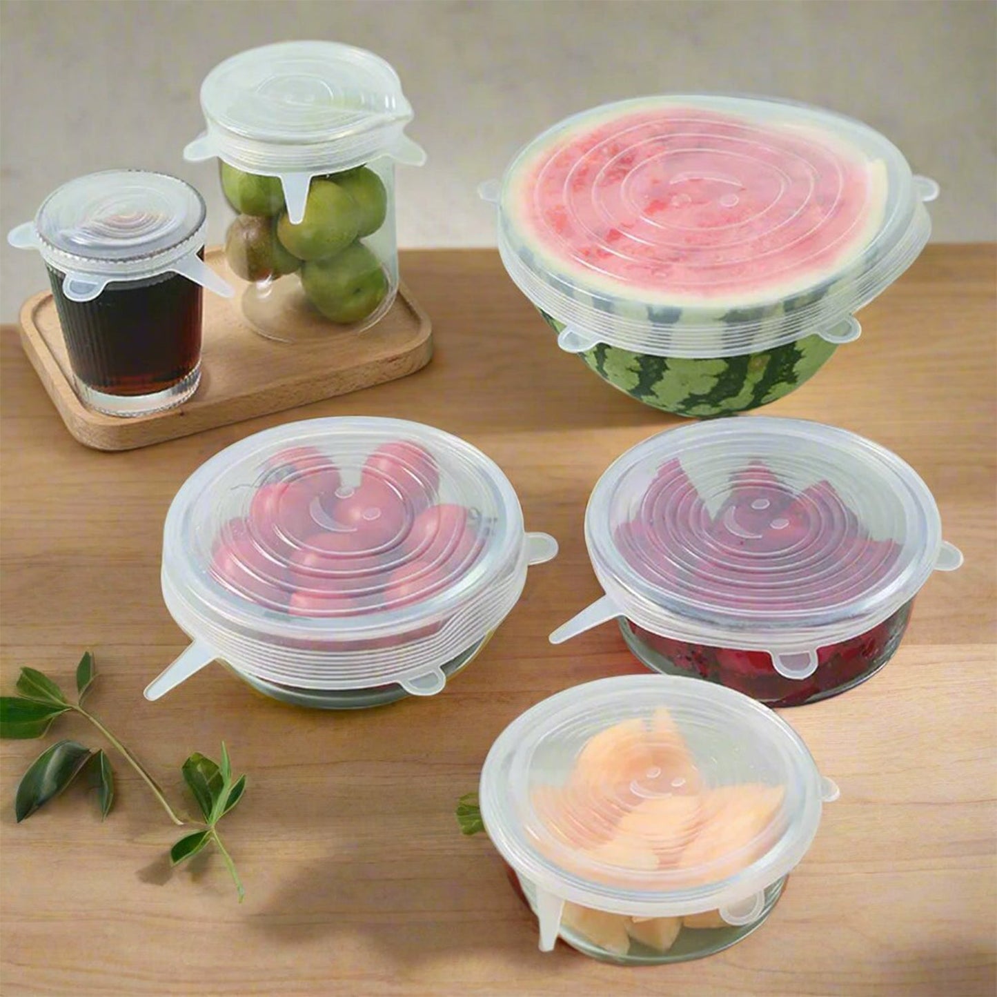 Silicone Food Cover Stretch Lids (6 Pcs Set 62 Gm) - warehousetech13