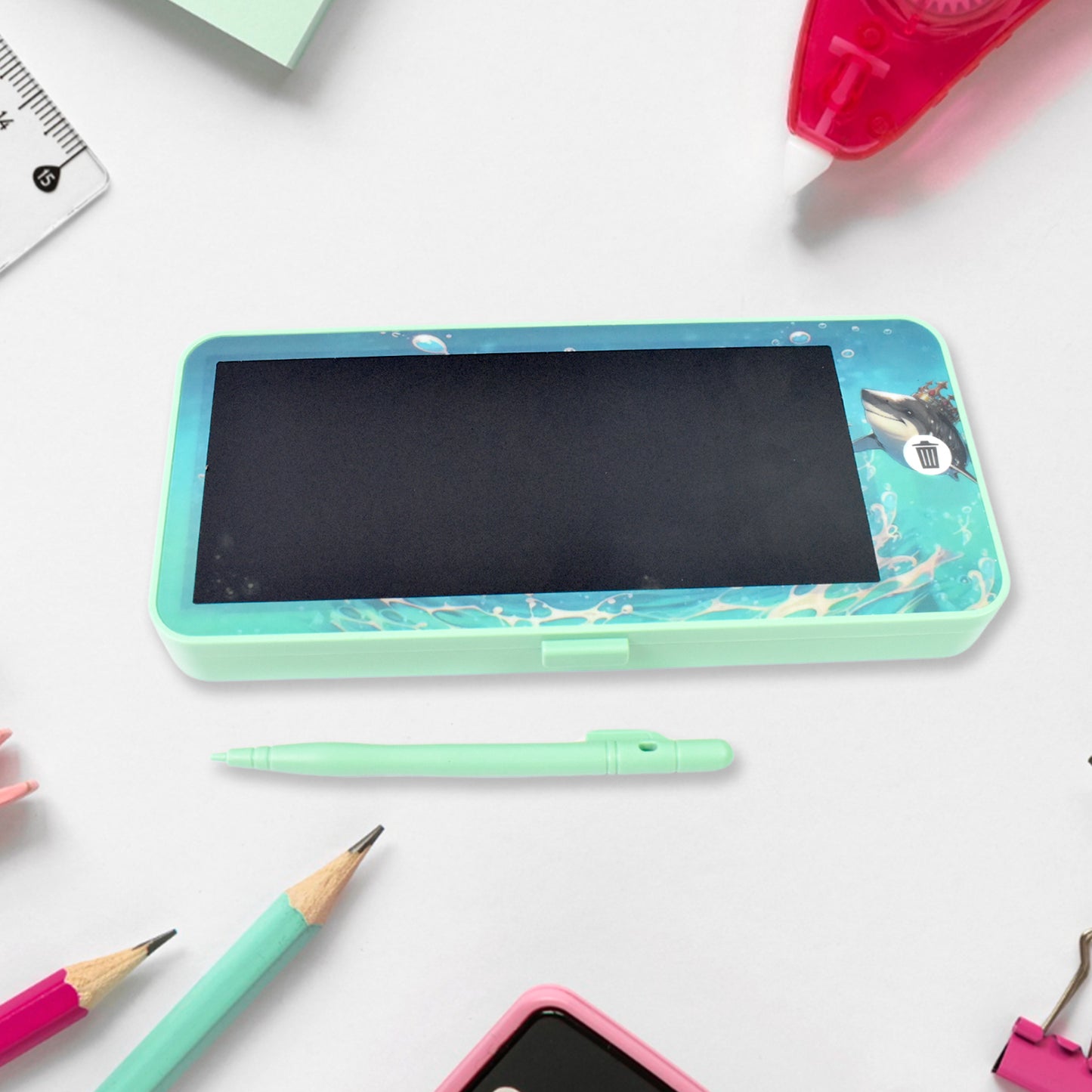 Lcd Drawing Pen Case Blue Colour (1 Pc) - warehousetech13
