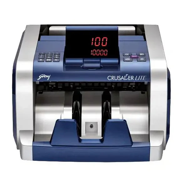 Godrej Security Solutions Crusader Lite Display Currency Counter with Customer Display Unit | Fully Automatic & Mg, Uv & Ir Fake Note Detector - warehousetech13