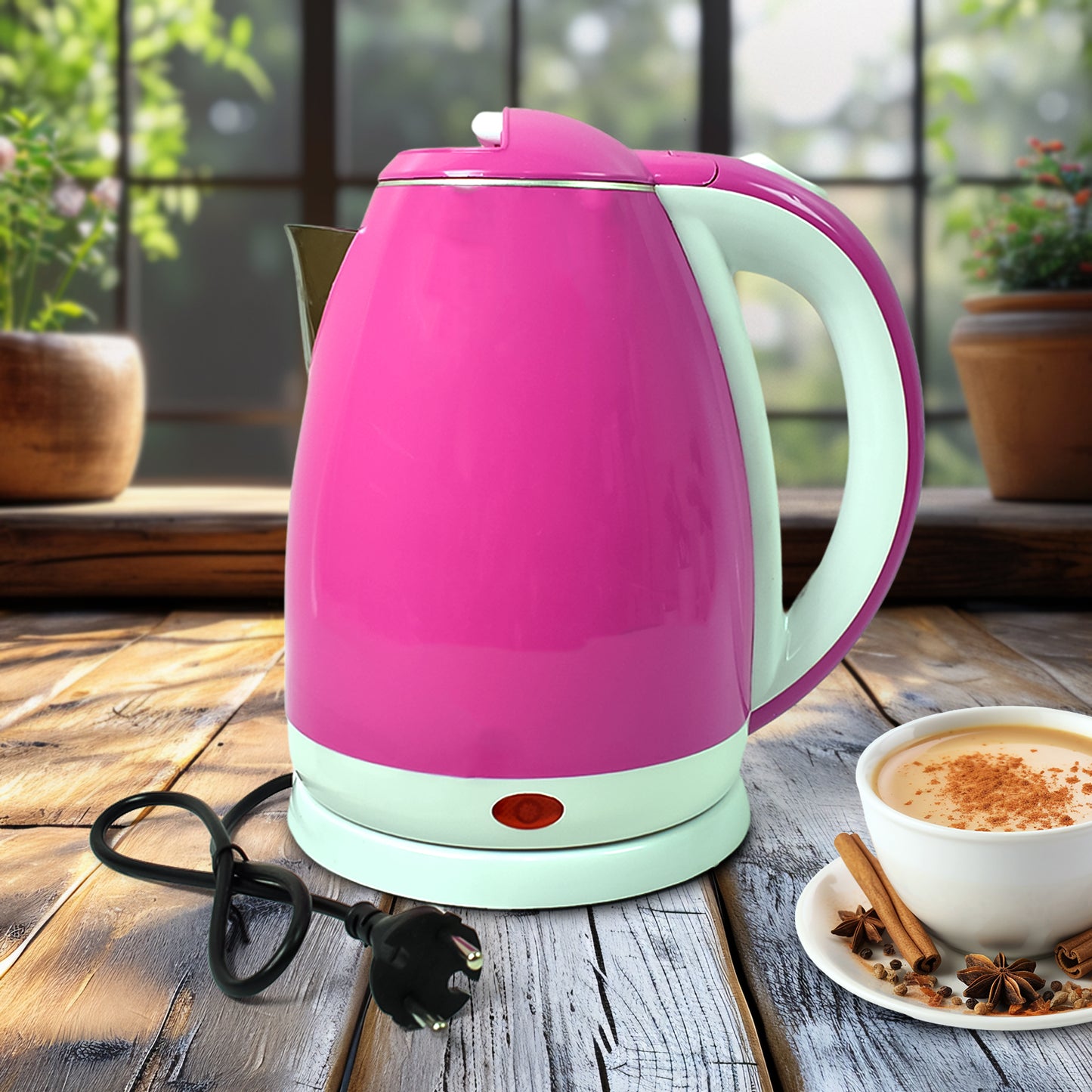 Stainless Steel Electric Kettle 1500 Watt (2 Ltr.) - warehousetech13