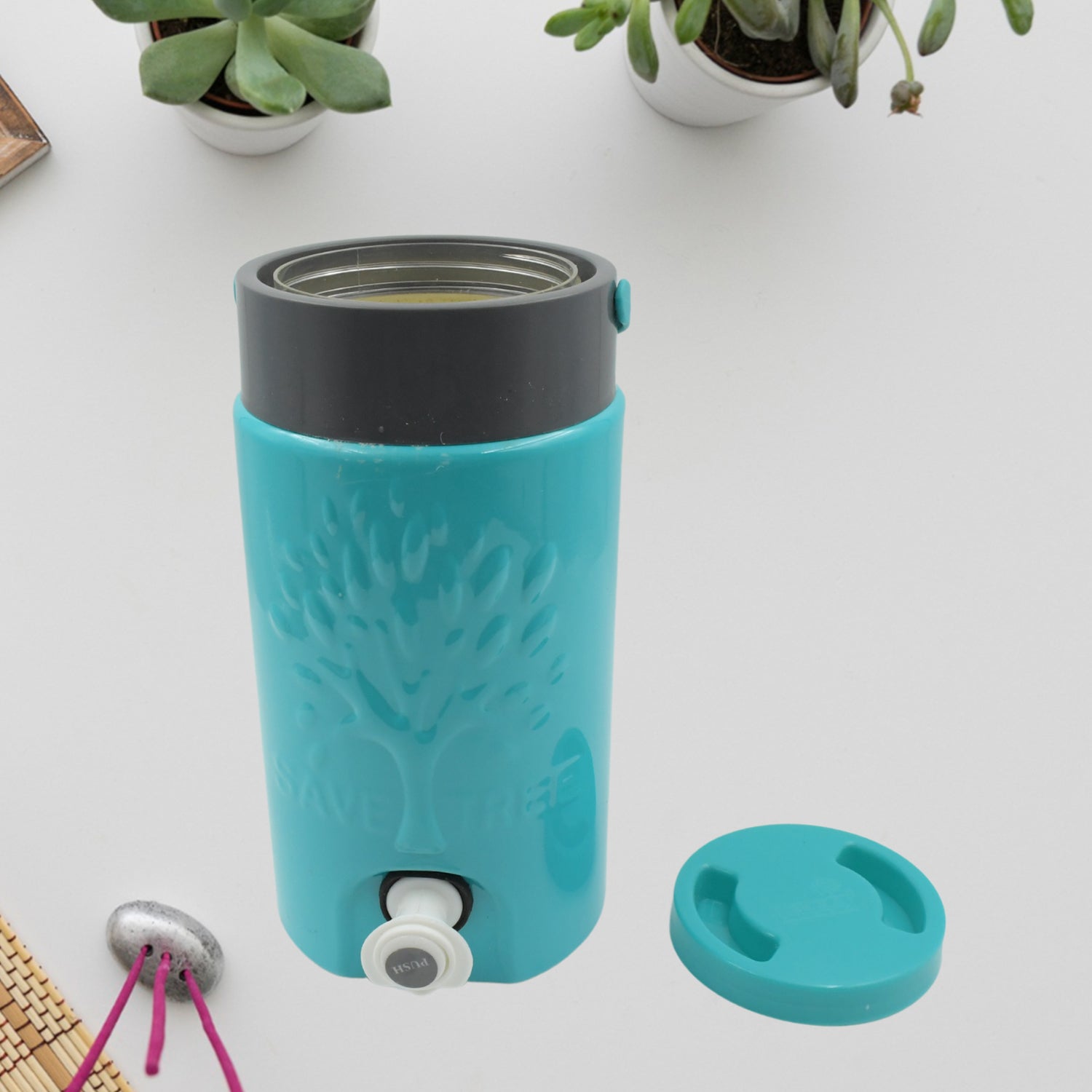 Insulated Plastic Water Rover Jug With A Sturdy Handle Water Jug Camper With Tap Plastic Insulated Water Water Storage Cool Water Storage For Home Travelling (3000 Ml) - warehousetech13