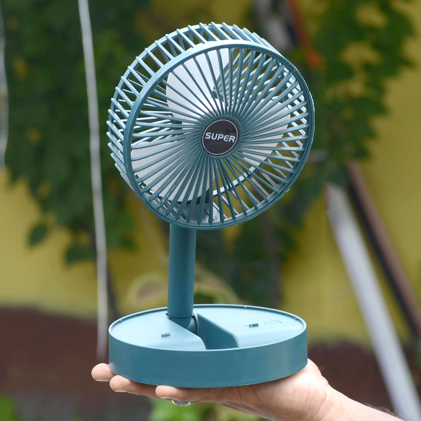 4642 Telescopic Electric Desktop Fan Height Adjustable Foldable Portable For Travelcarry Silent Table Top Personal Fan For Bedside Office Table (Battery Not Include) - warehousetech13