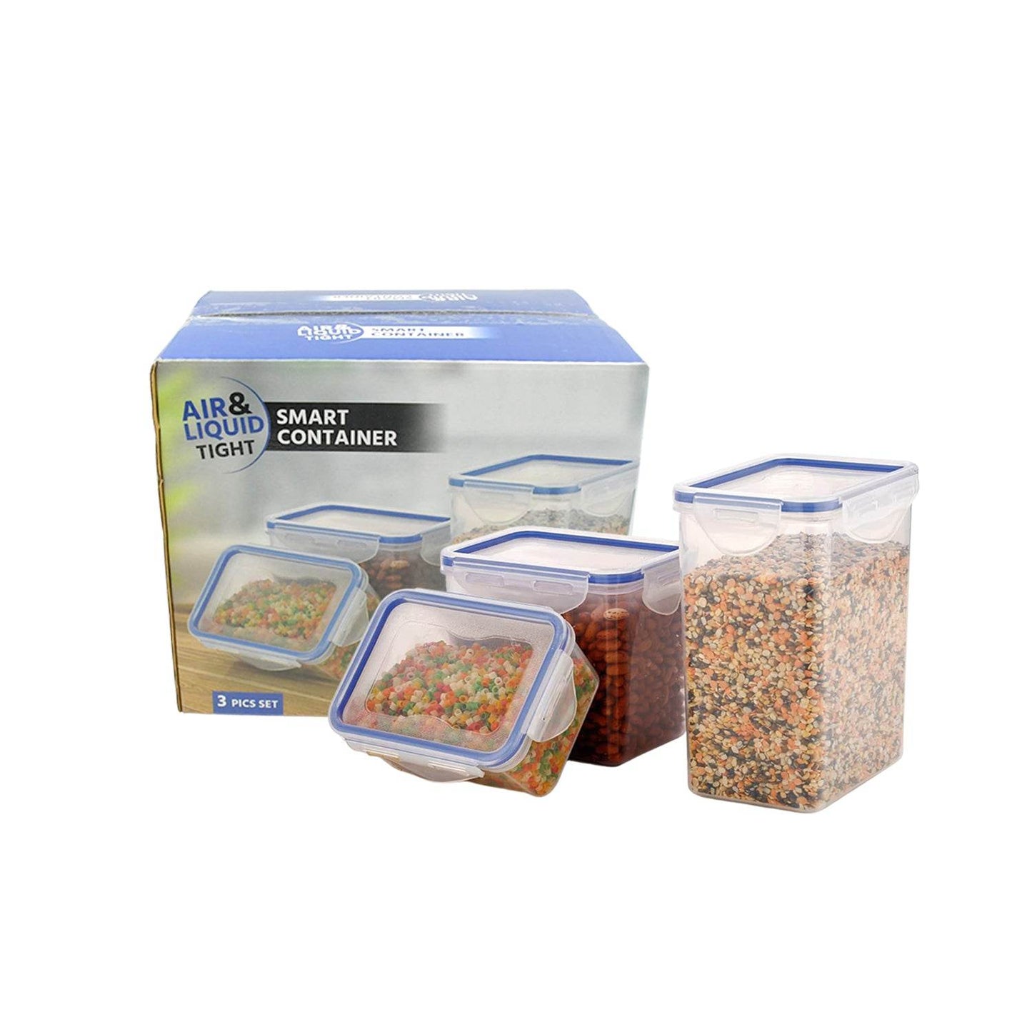 Classics Rectangular Plastic Airtight Food Storage Containers With Leak Proof Locking Lid Storage Container - warehousetech13