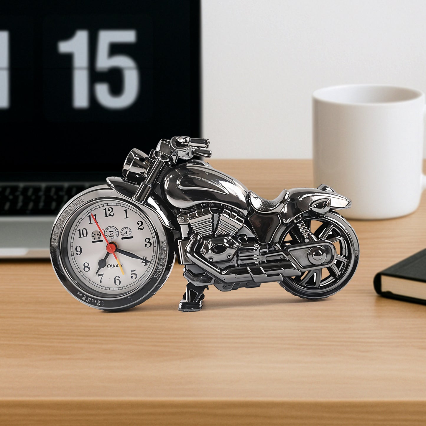 Motorcycle Alarm Clock Motor Table Clock For Home Decor (1 Pc) - warehousetech13