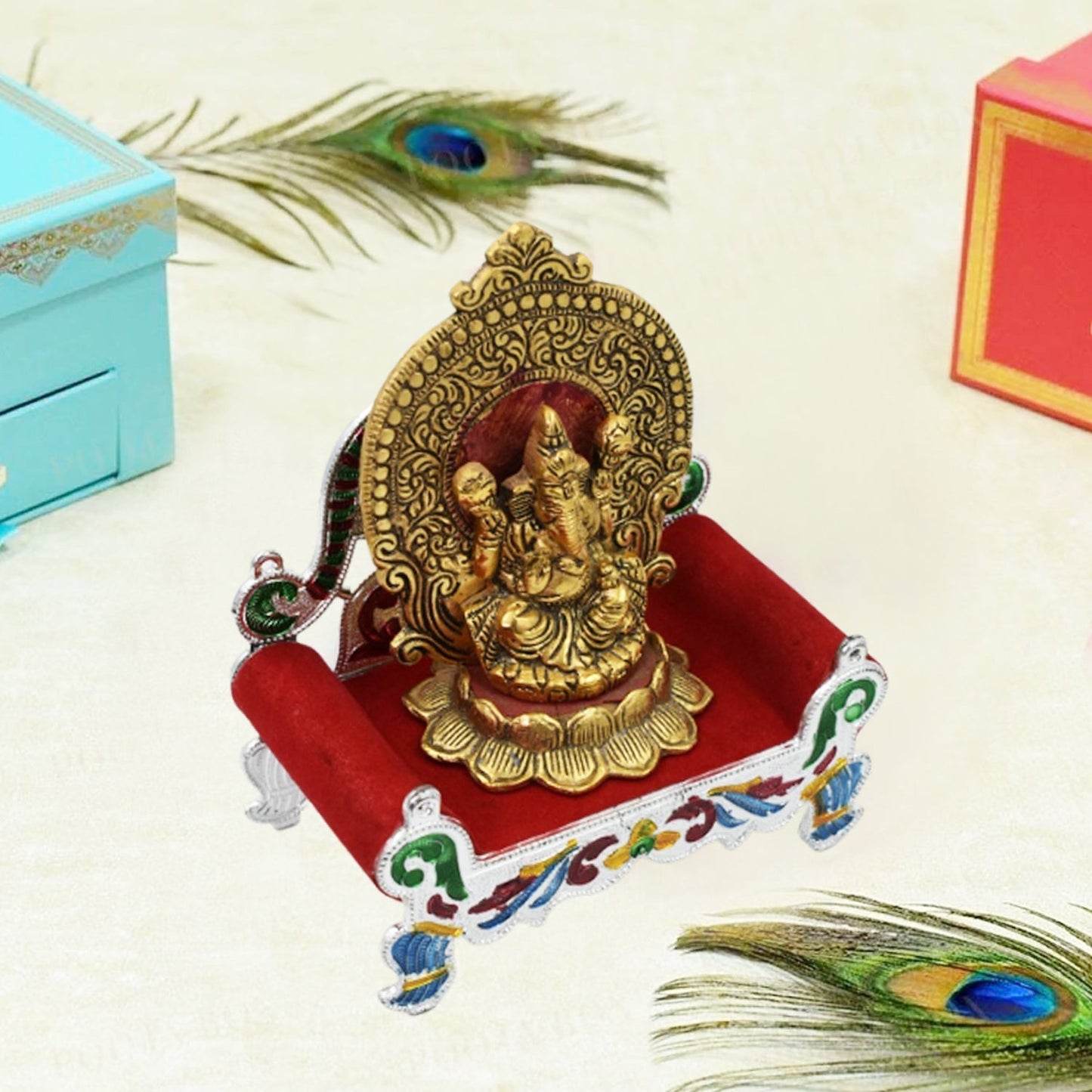 2711 Big Singhasan Bal Gopal Used In All Kinds Of Household And Official Places For Placing Gods Sculpture Over It. - warehousetech13