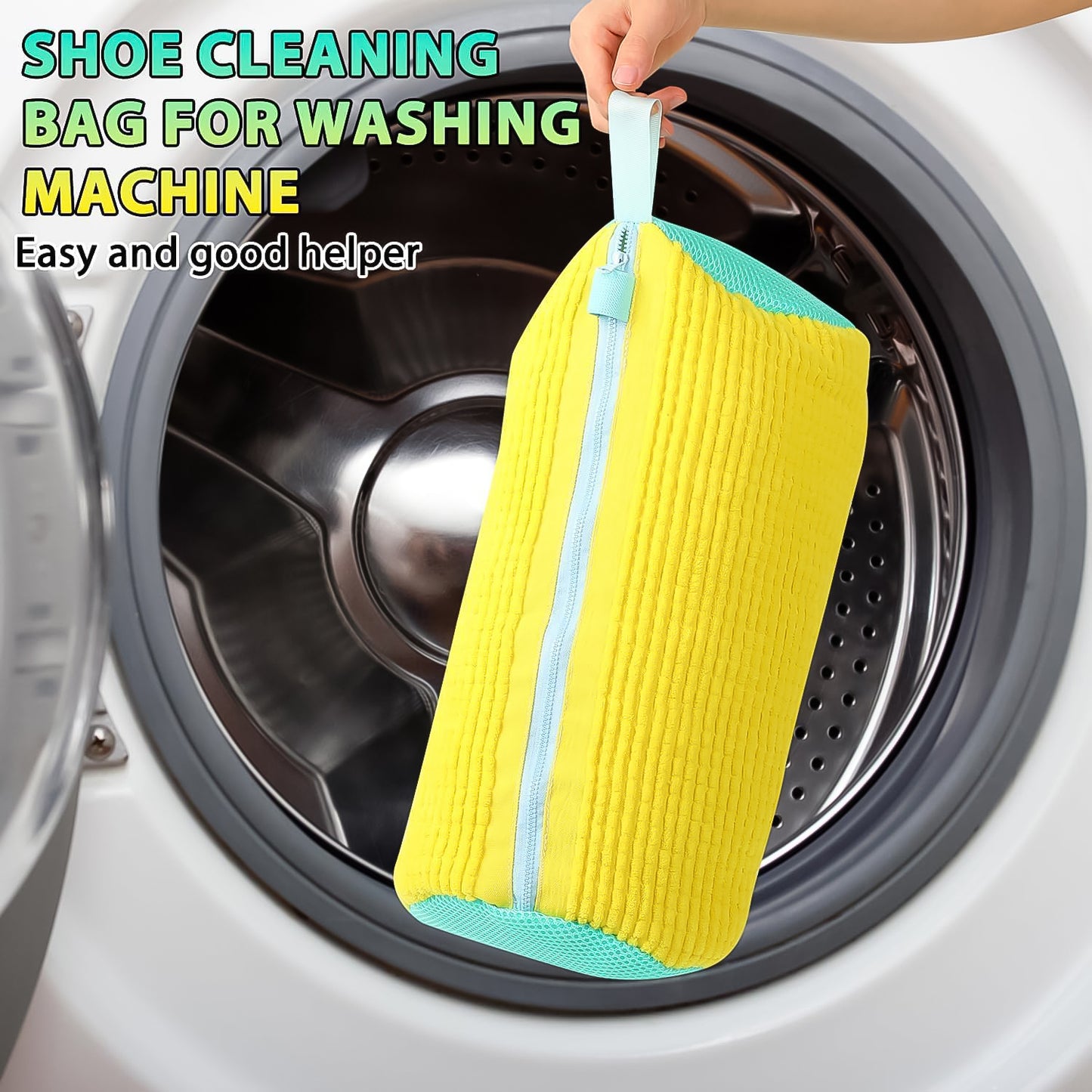 Shoe Cleaning Mop Cover With Microfiber Chenille Lining Zipper (1 Pc) - warehousetech13
