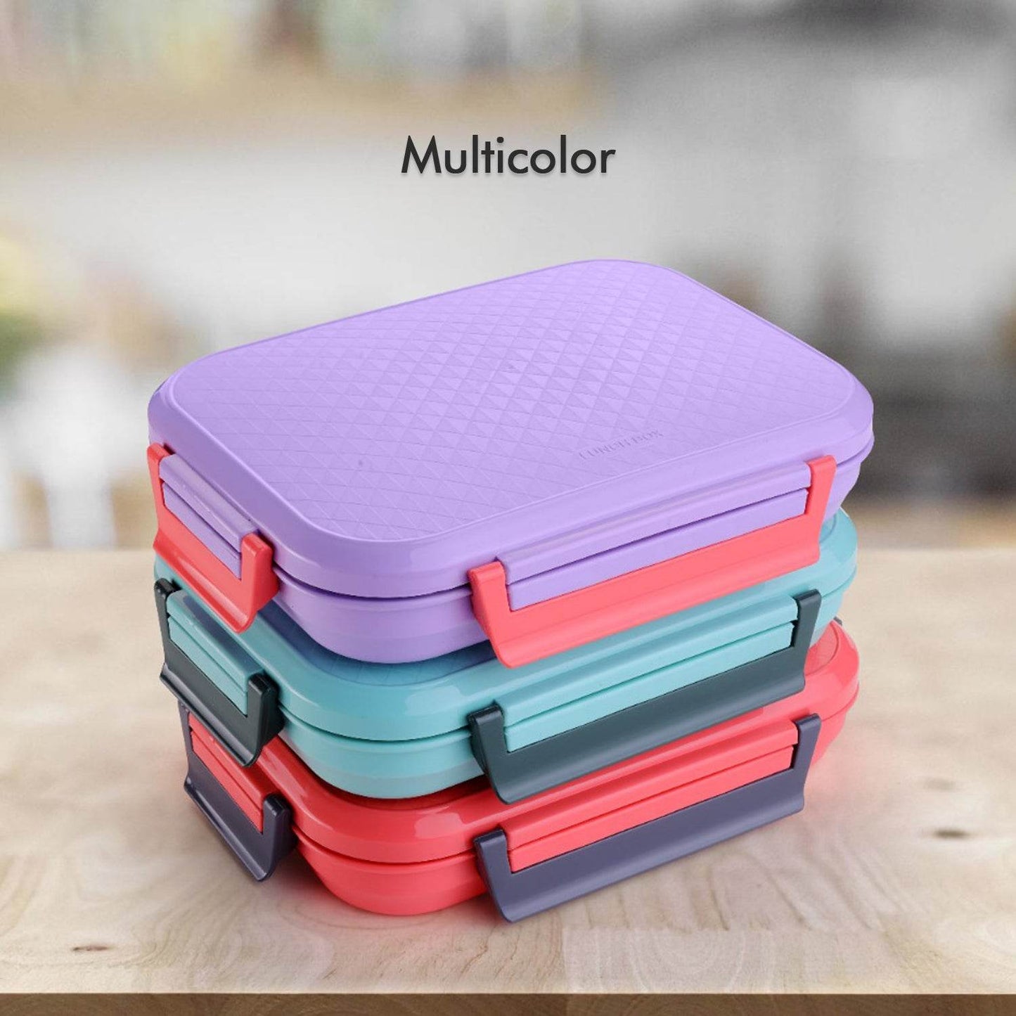 Lunch Box Steel Plate Multi Compartment Lunch Box Carry To All Type Lunch - warehousetech13