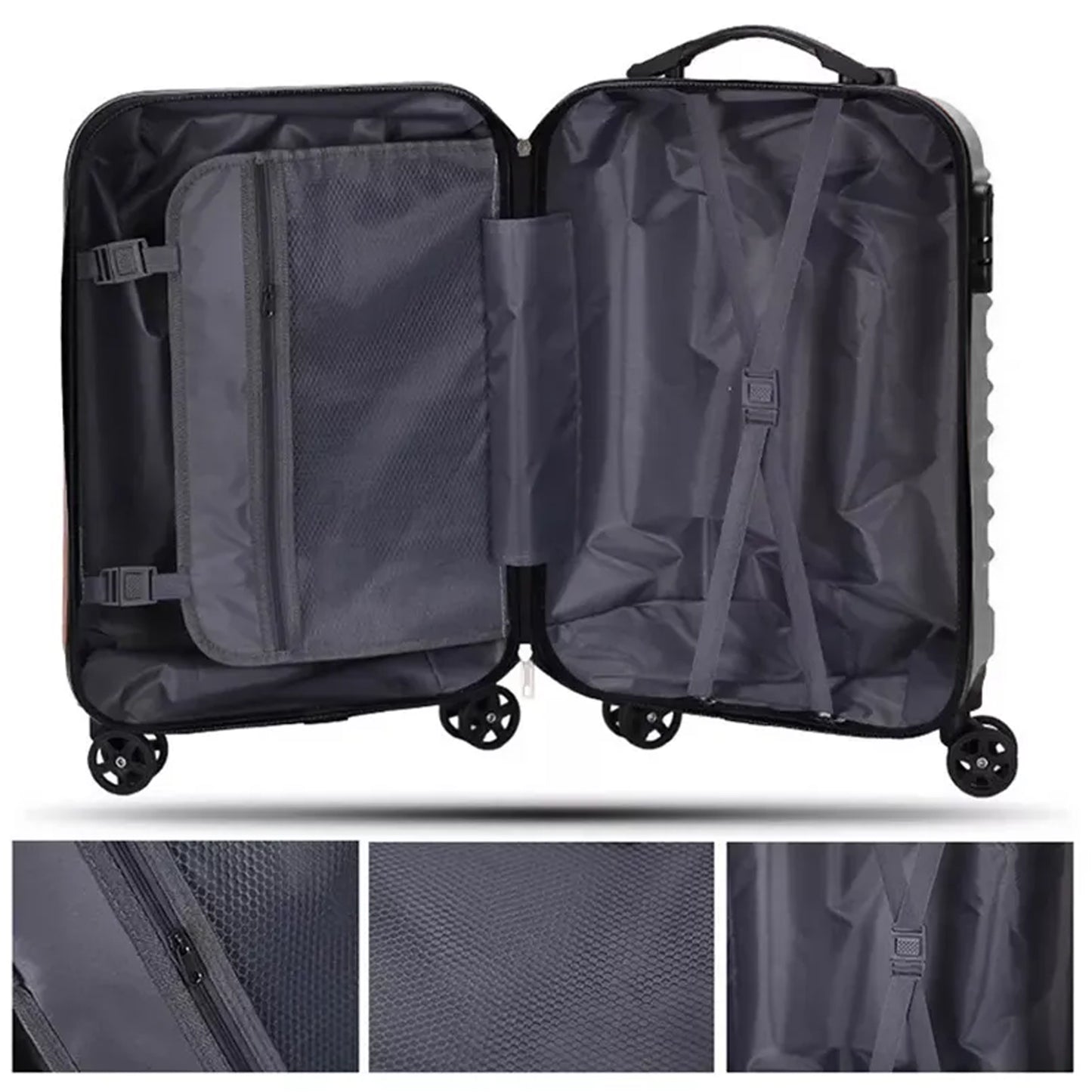 Trolley Bag Big And Small Suitcase Bag For Men Women Use Bag ( Set Of 2 ) - warehousetech13